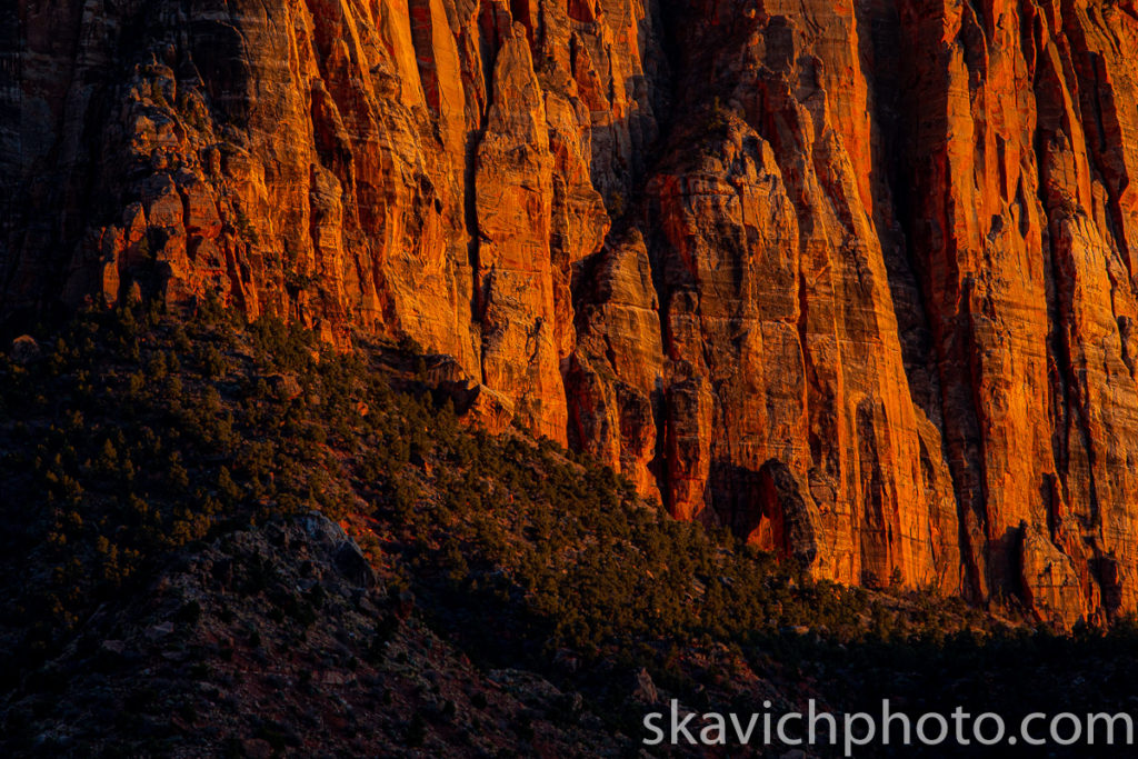 sunset photography the watchman zion